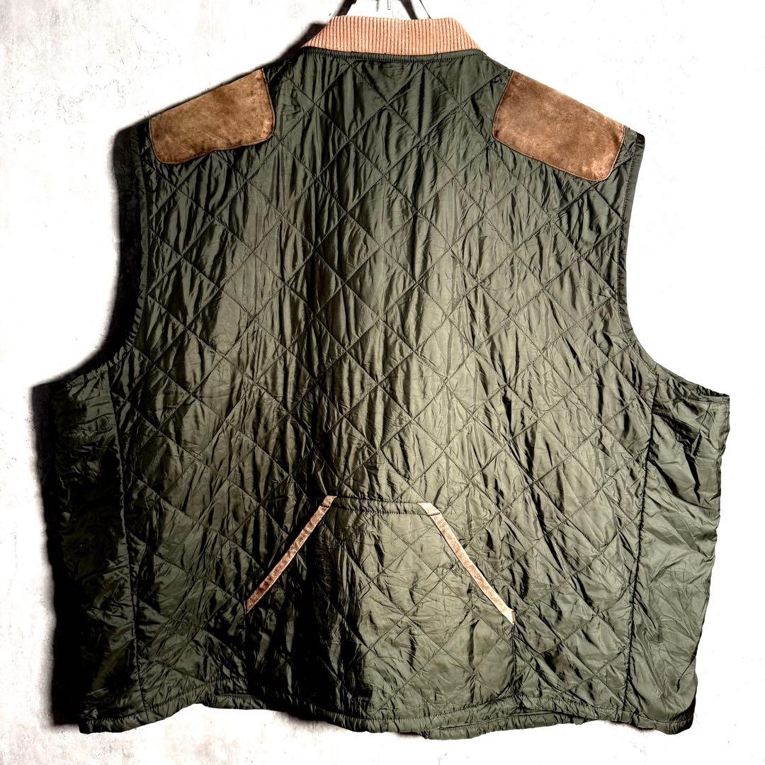 ⭐️希少⭐️ラルフローレン キルティングベスト 三角タグ レザー サイズ 4LT
