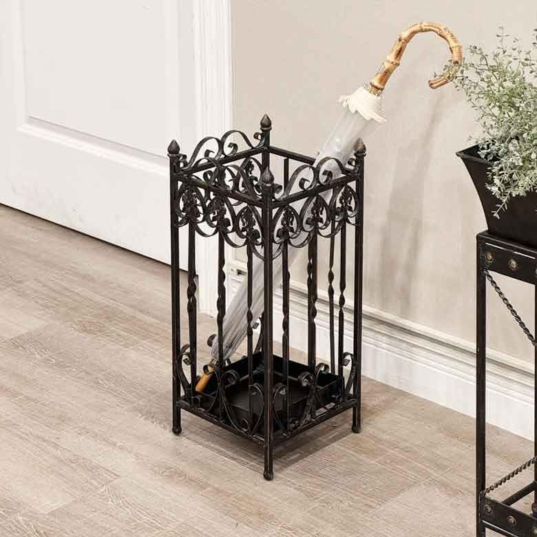 傘立て アンブレラスタンド 四角 アイアン アンティーク ヴィンテージ