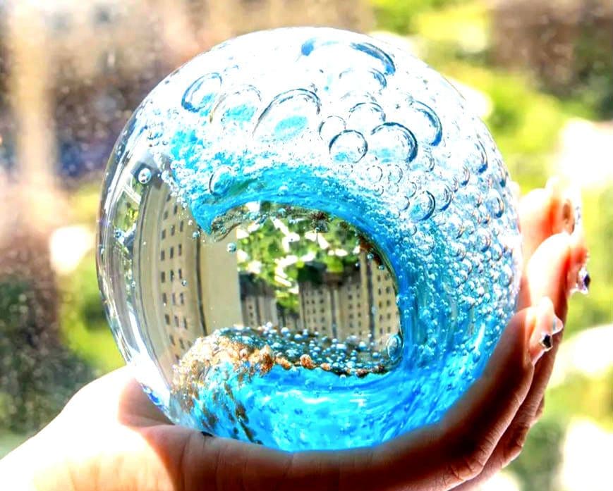 開運絵画　❀特大レイキボール金運強化❀