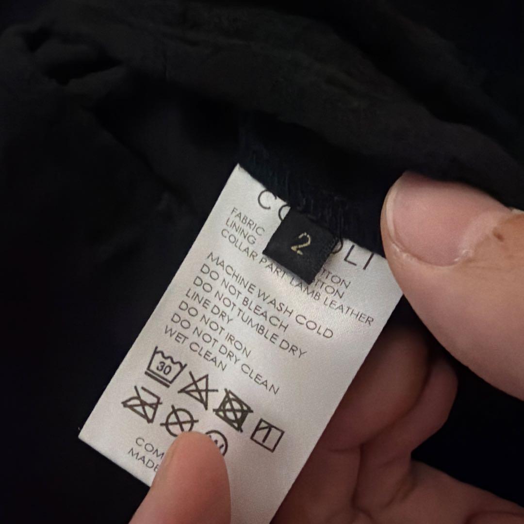 最安　COMOLI タグあり　デニムレザーワークジャケット 2 2024AW