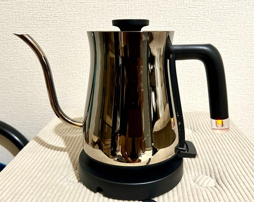 【BALMUDA】バルミューダ 電気ケトル クローム 0.6L 中古品 動作品
