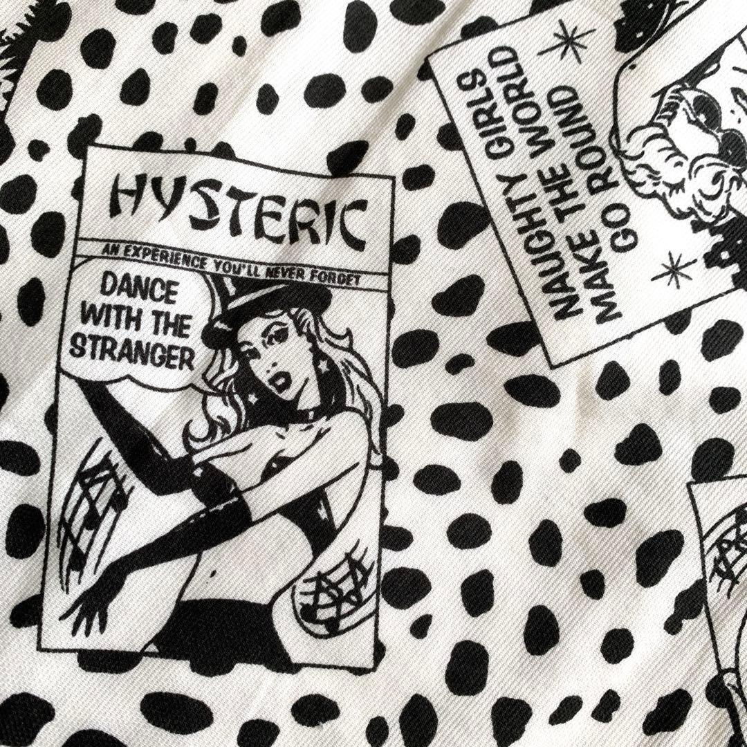 ヒステリックグラマー　ハーフジップパーカーワンピース　ヒスガール　ヒョウ柄　白