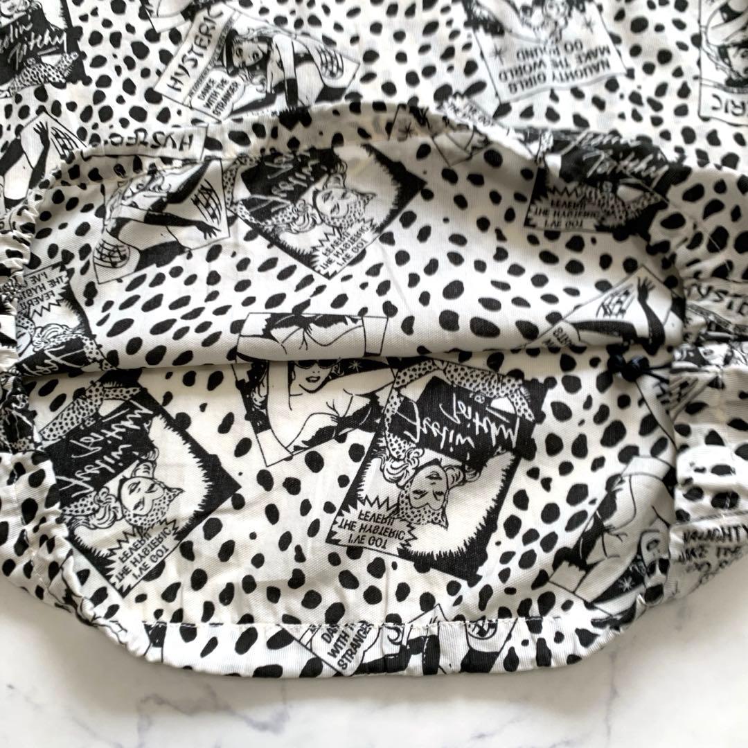 ヒステリックグラマー　ハーフジップパーカーワンピース　ヒスガール　ヒョウ柄　白