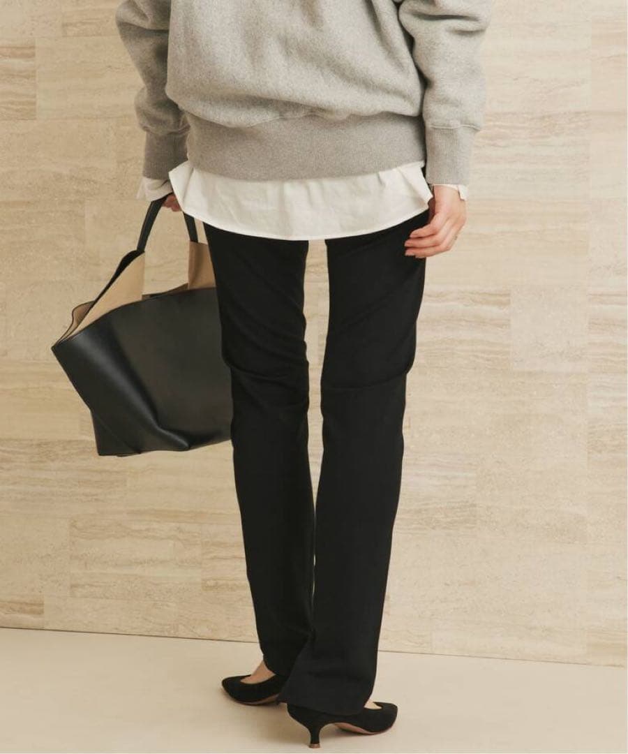 新品　プラージュ　裏起毛Zip Skinny パンツ　36