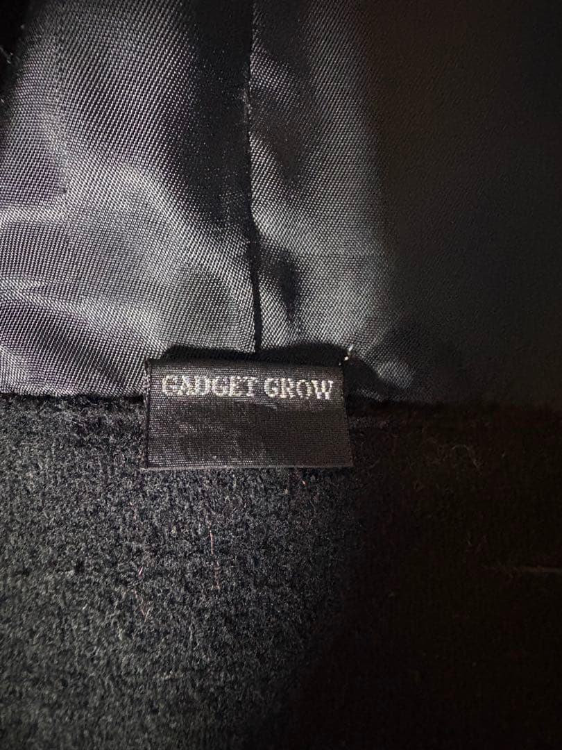 GADGET GROW ブラックモッズコート