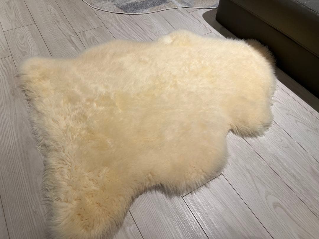 【値下げ】BOWRON シープスキンラグ ムートンラグ　ニュージーランド製
