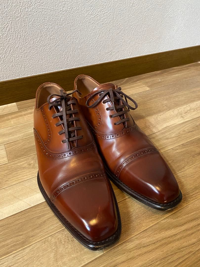 【室内試着数回程度】REGALリーガル ストレートチップ ブラウン茶 25cm