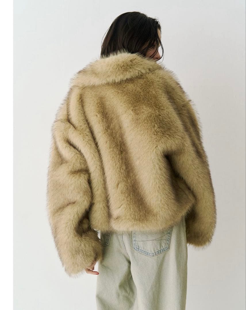 jouetie ジュエティ ベルトミドルファーコート 美品