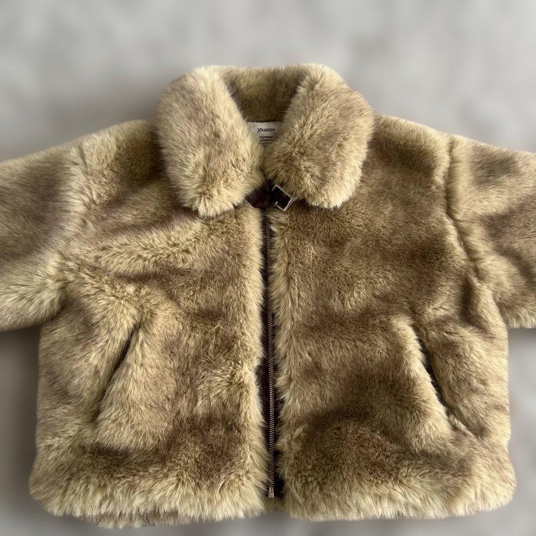 jouetie ジュエティ ベルトミドルファーコート 美品