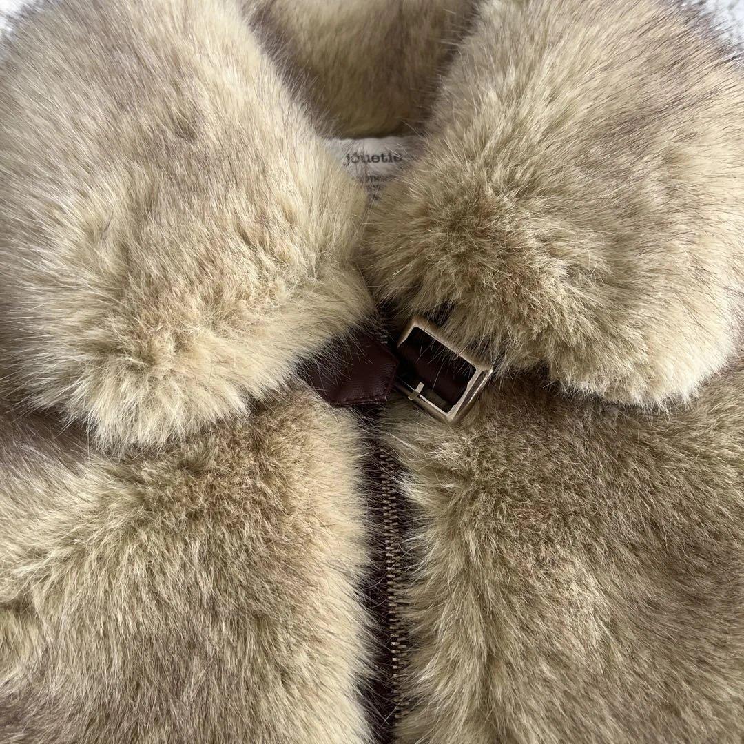 jouetie ジュエティ ベルトミドルファーコート 美品