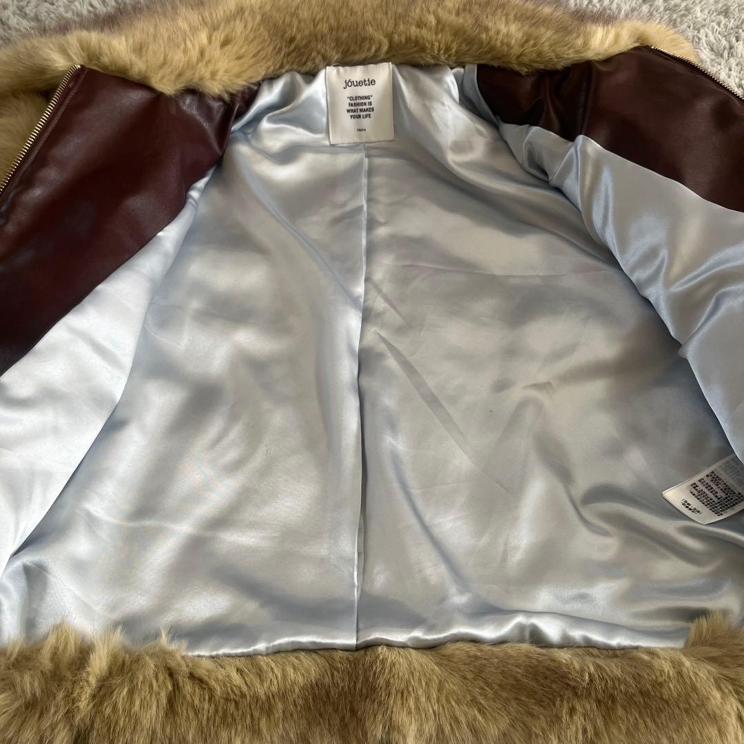 jouetie ジュエティ ベルトミドルファーコート 美品
