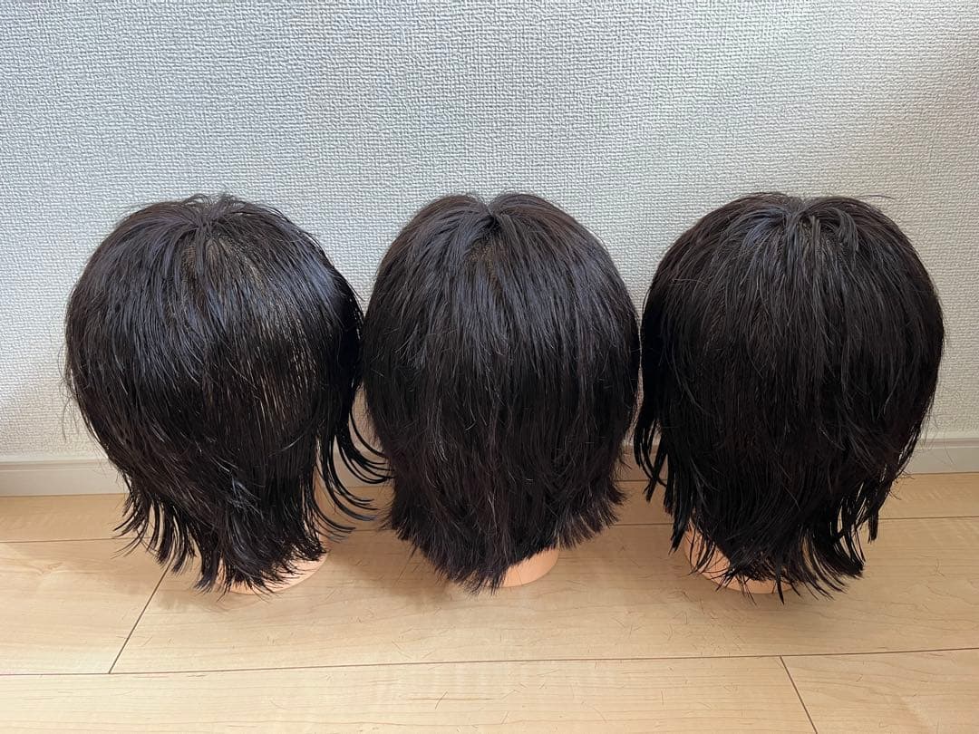 カットウィッグ美容師国家試験用➕練習用9体使用済み(まとめ売り)