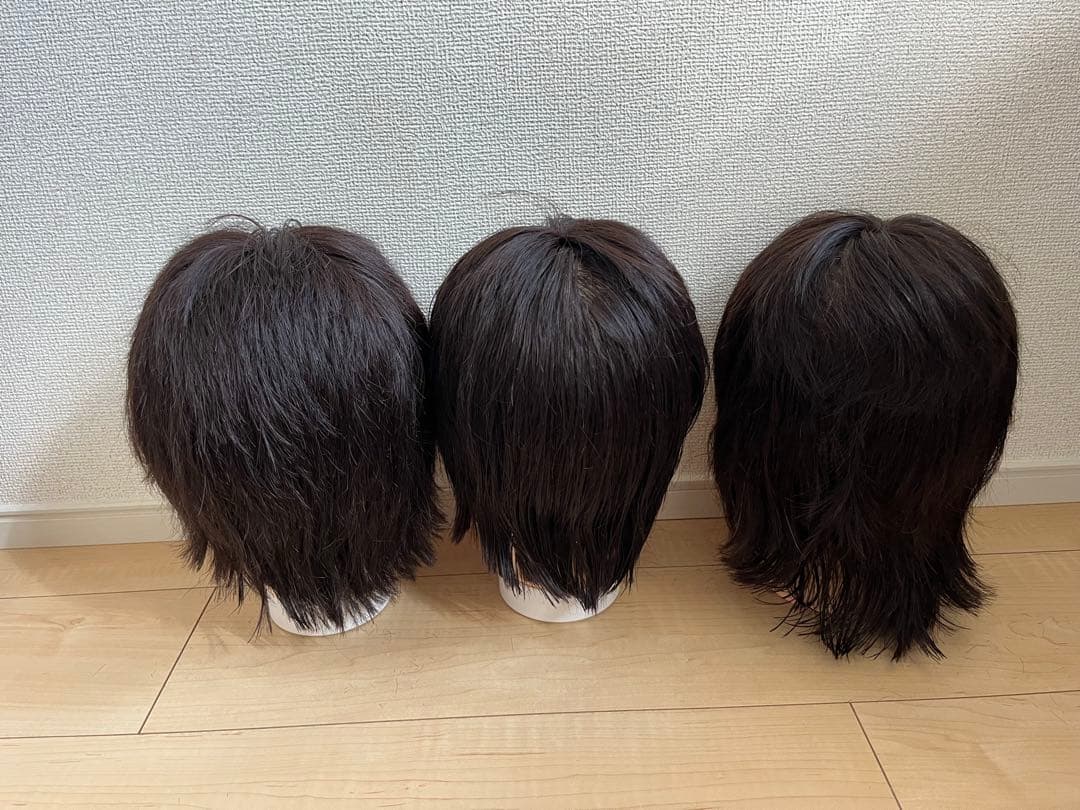 カットウィッグ美容師国家試験用➕練習用9体使用済み(まとめ売り)