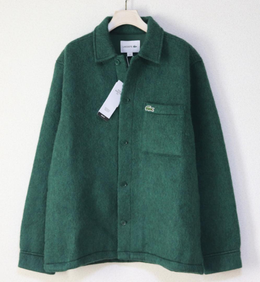 新品【ラコステ】フェルト オーバーシャツジャケット 40(M-L)