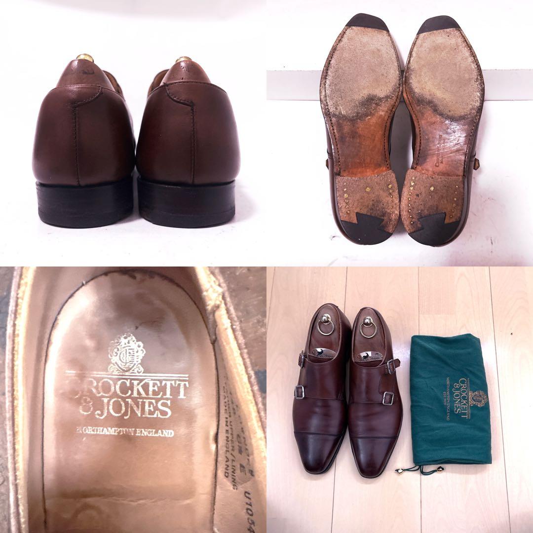 673 .CROCKETT&JONES LOWNDES ダブルモンク 6.5E