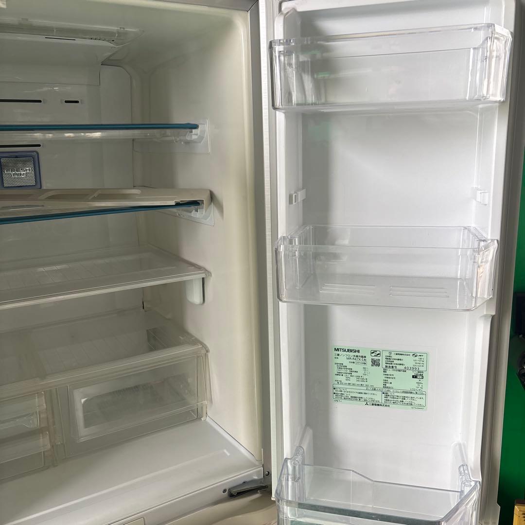 【引取限定】三菱 6ドア冷蔵庫 MR-R47X-S