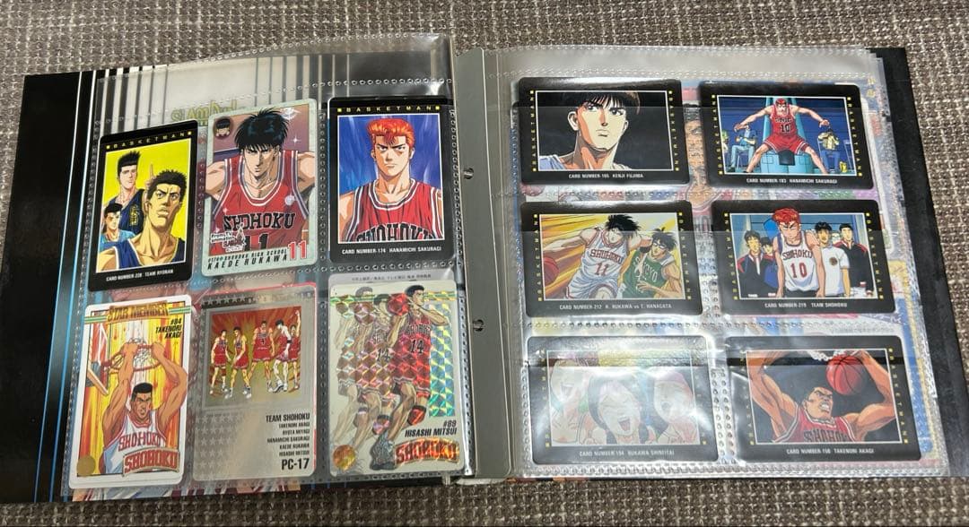 スラムダンクカード　124枚　ファイル付き　当時物