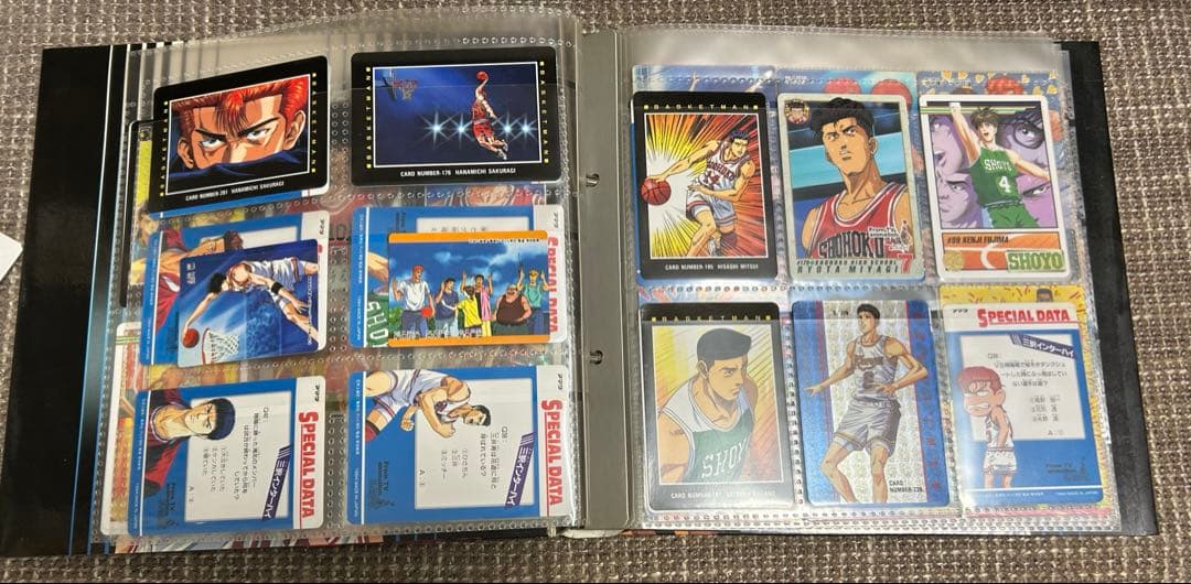 スラムダンクカード　124枚　ファイル付き　当時物