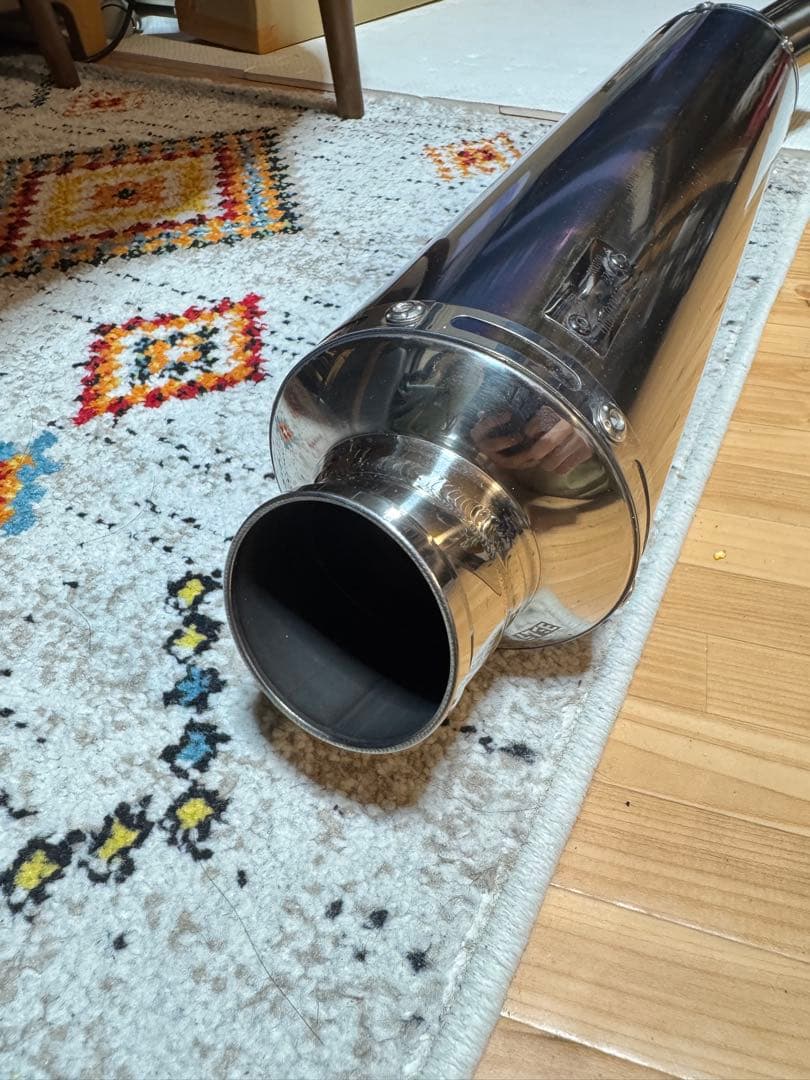 ヨシムラ Slip-Onサイクロン チタンブルーカバー NC42