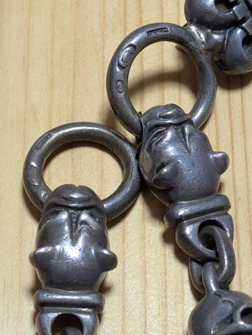 格安　超重量 シルバーホース　ガボール　ウォレットチェーン シルバー925