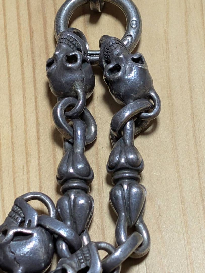 格安　超重量 シルバーホース　ガボール　ウォレットチェーン シルバー925