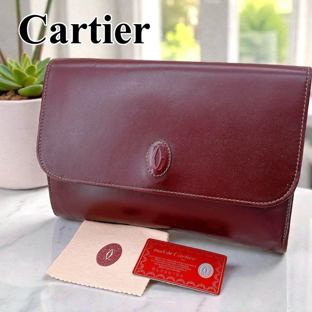 カルティエ/クラッチバッグ/セカンドバッグ/マストライン/レザー/手持ち鞄