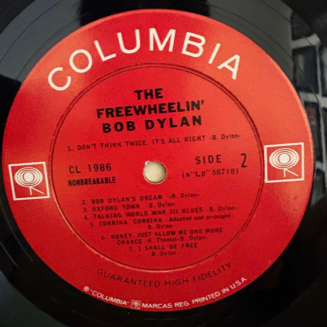 【奇跡のシュリンク！】ボブディラン/フリーホイーリン　USオリジMono