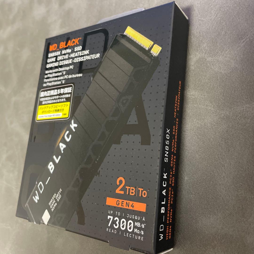 開封済み未使用品 WD_BLACK SN850X 2TB NVMe SSD