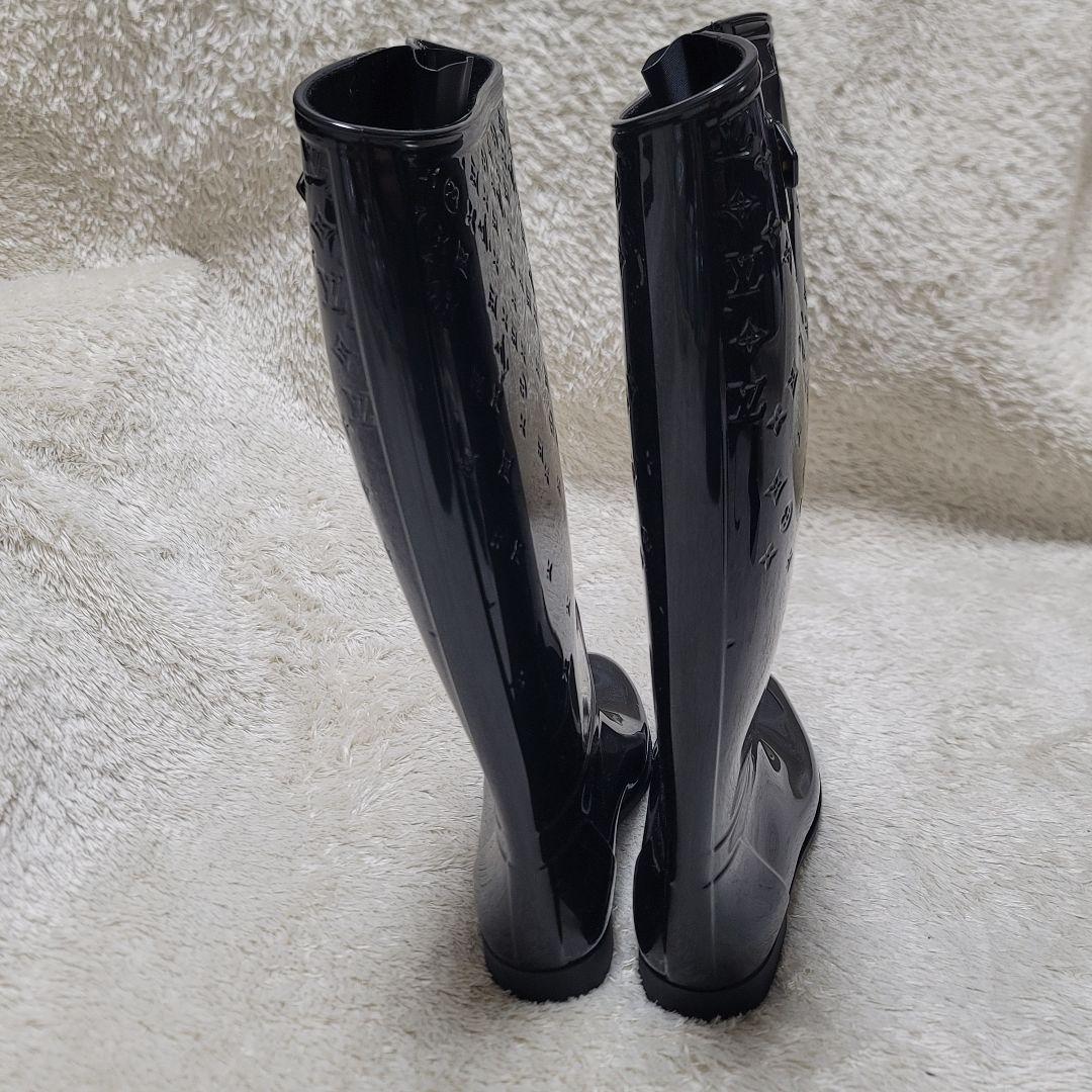 ルイヴィトン モノグラム レインブーツ ロング ラバー ドロップスライン