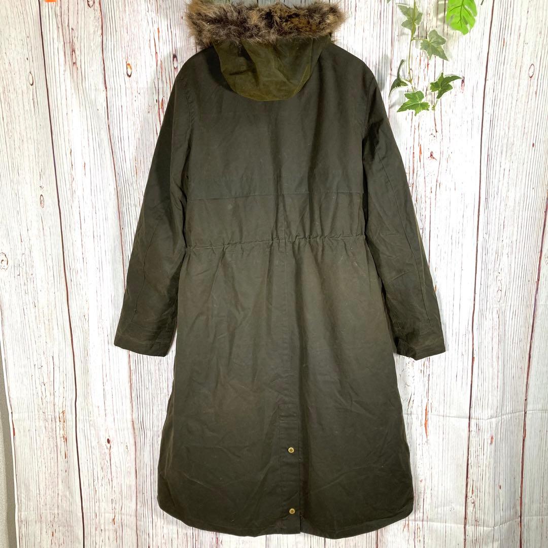 【希少】Barbour バブアー オイルドジャケット　モッズコート　茶　ロゴ