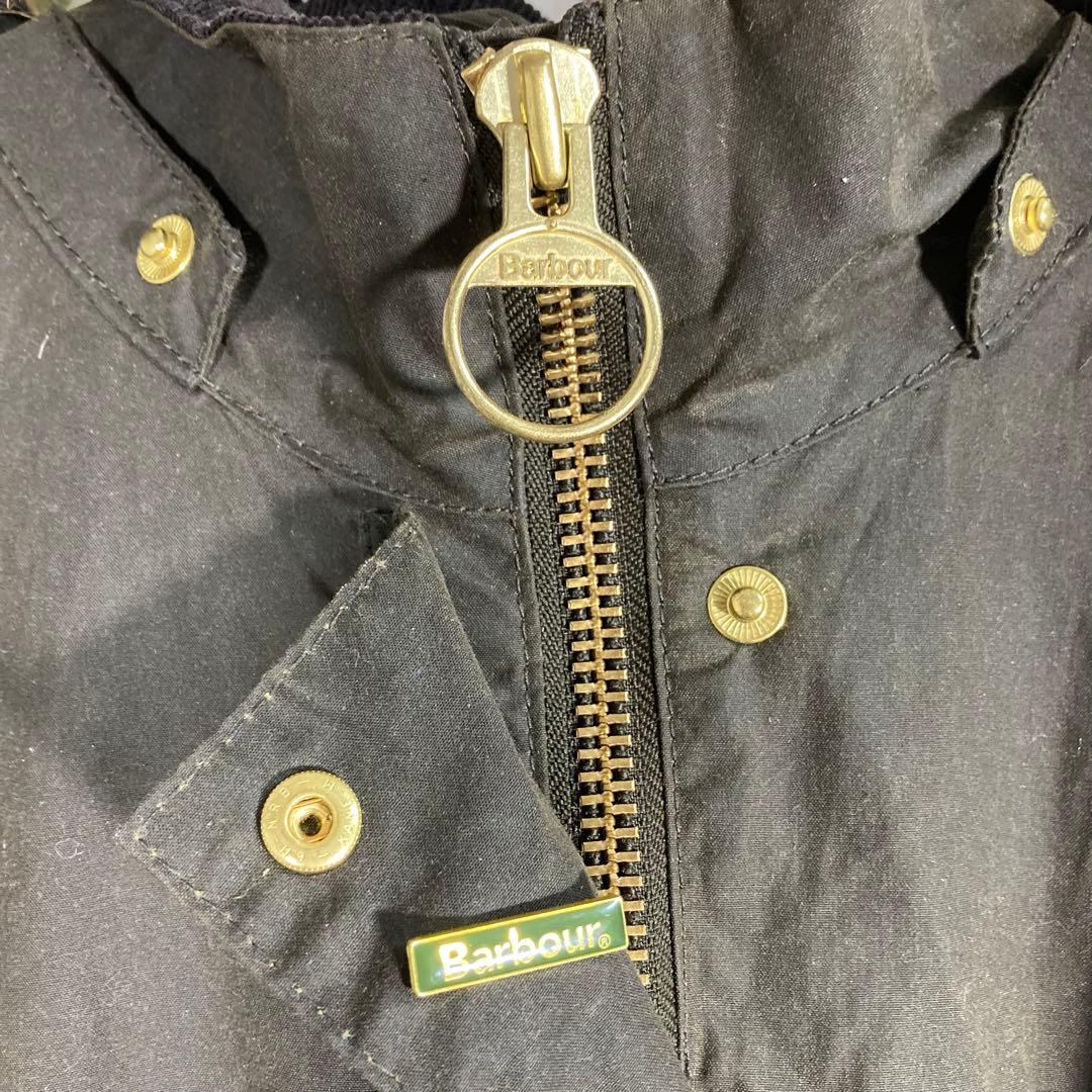 【希少】Barbour バブアー オイルドジャケット　モッズコート　茶　ロゴ