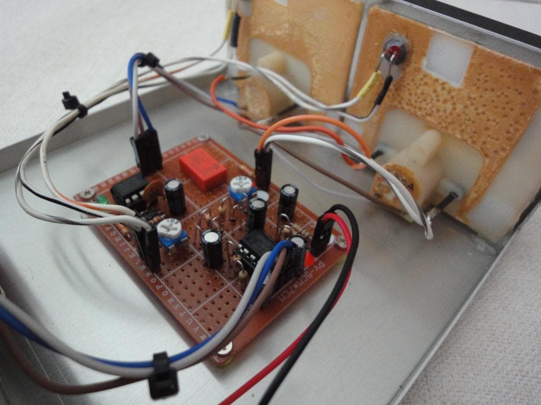 自作ステレオVUメーター204号機(TEACピーク表示機能LED付)