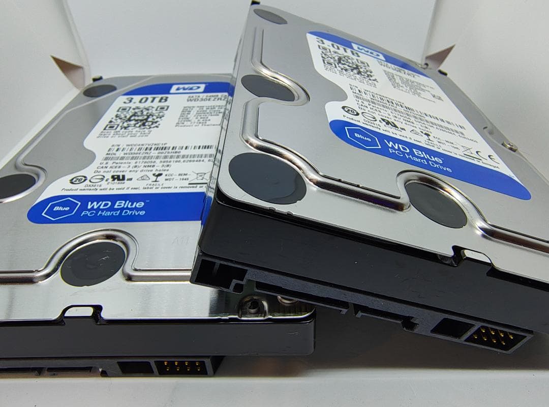 【3TB】× 2台組【計6TB】　内蔵型ハードディスクドライブ WD Blue