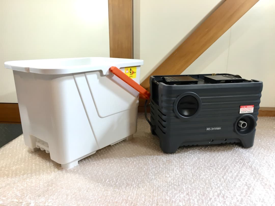 ○アイリスオーヤマ タンク式高圧洗浄機 別売りパーツ付き SBT-512 静音