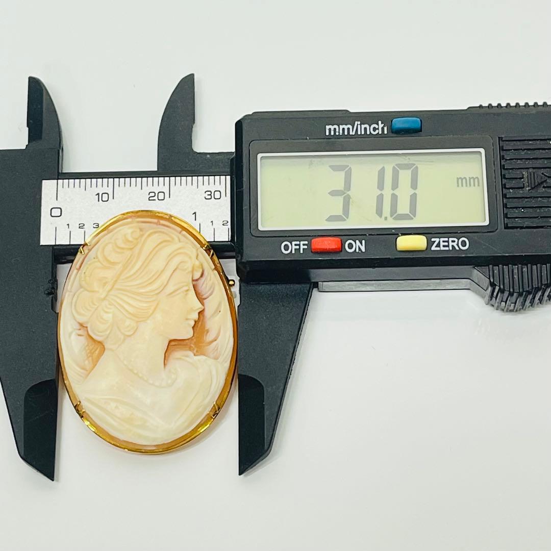 み*い様 カメオK18ブローチとペンダント2way 6.7g