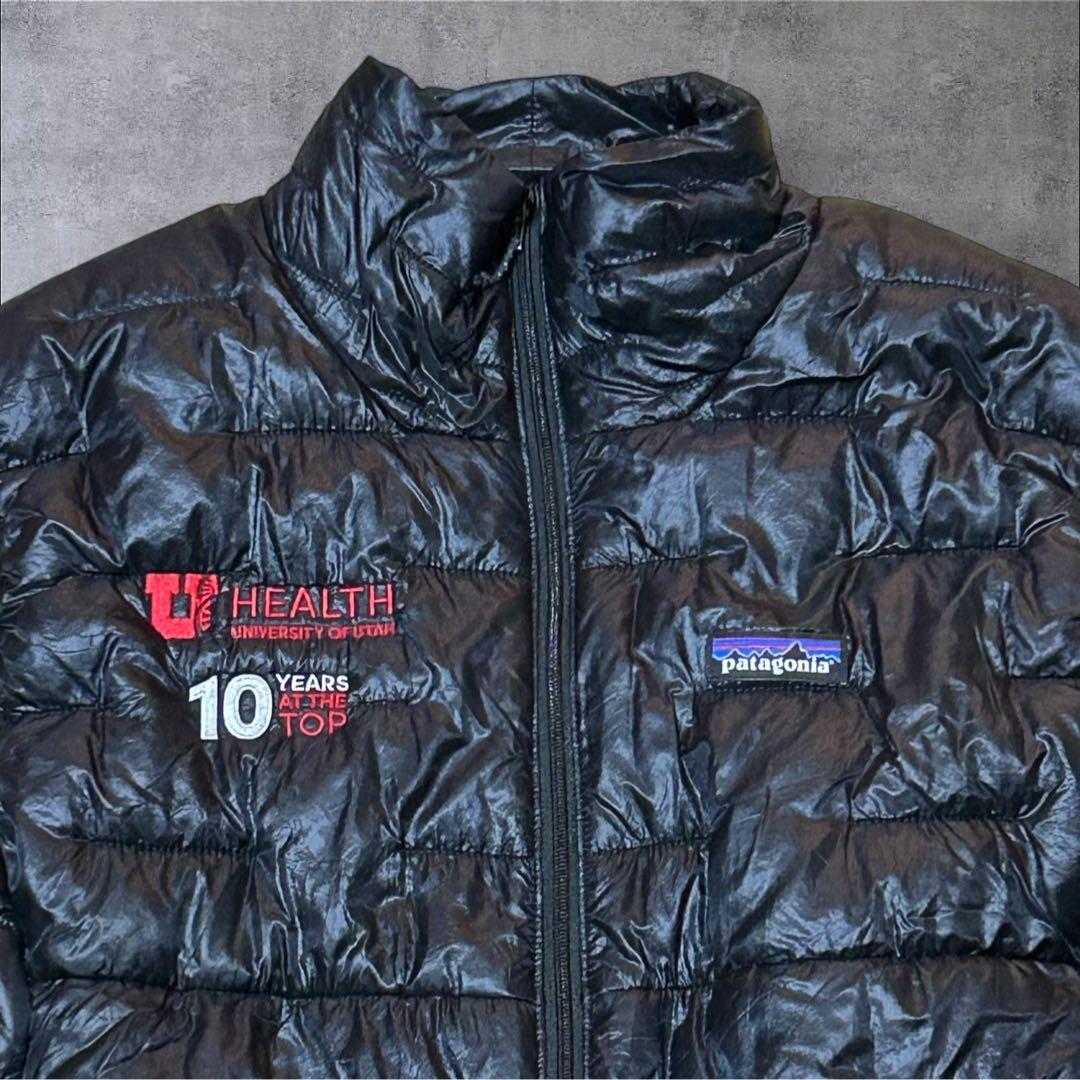 パタゴニア マイクロパフベスト メンズ L 黒 企業ロゴ ゴープコア アウトドア