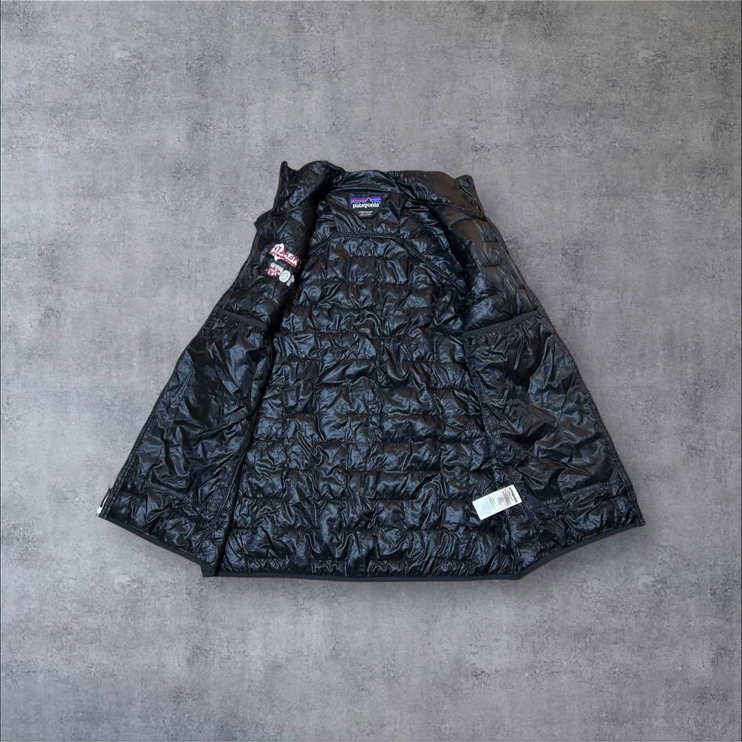 パタゴニア マイクロパフベスト メンズ L 黒 企業ロゴ ゴープコア アウトドア