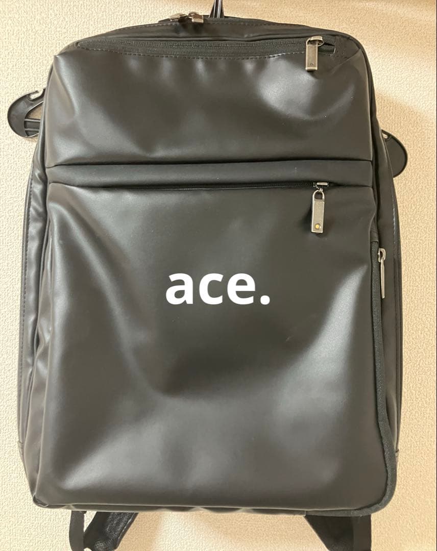 【美品】ace. ブラック ビジネス リュック