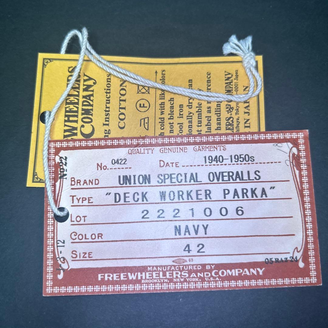フリーホイラーズ　DECK WORKER PARKA 42