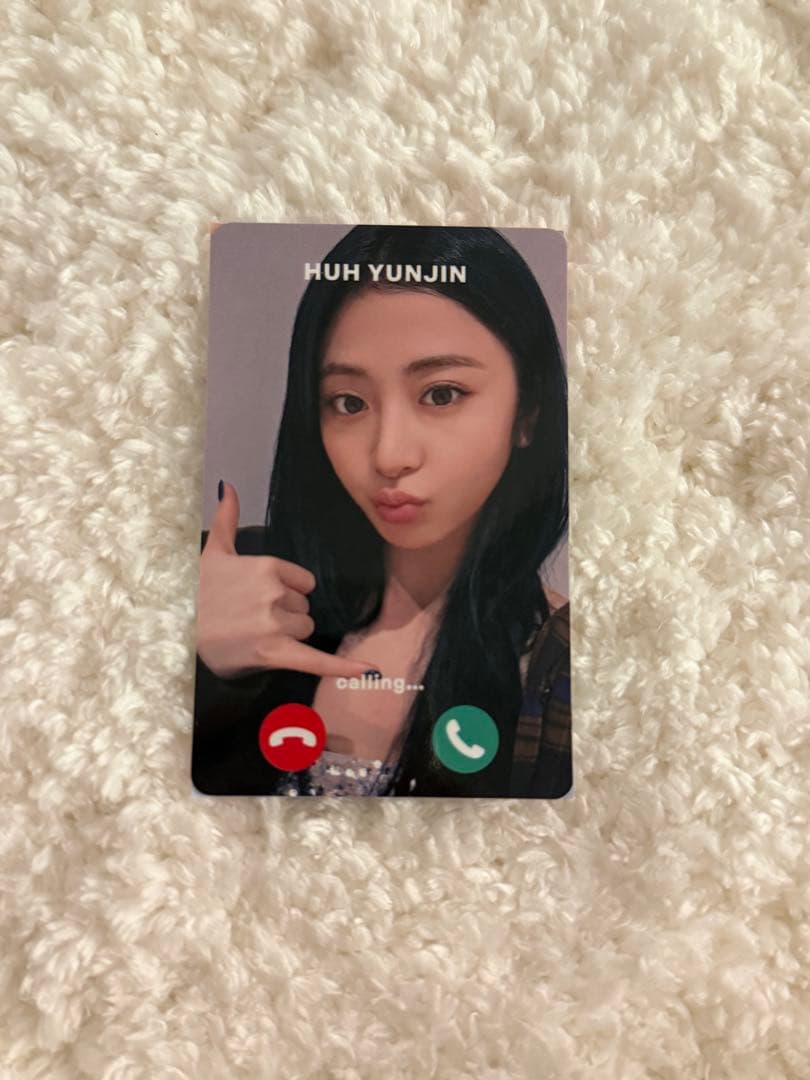 LESSERAFIM ユンジン もしもしカード トレカ ルセラフィム