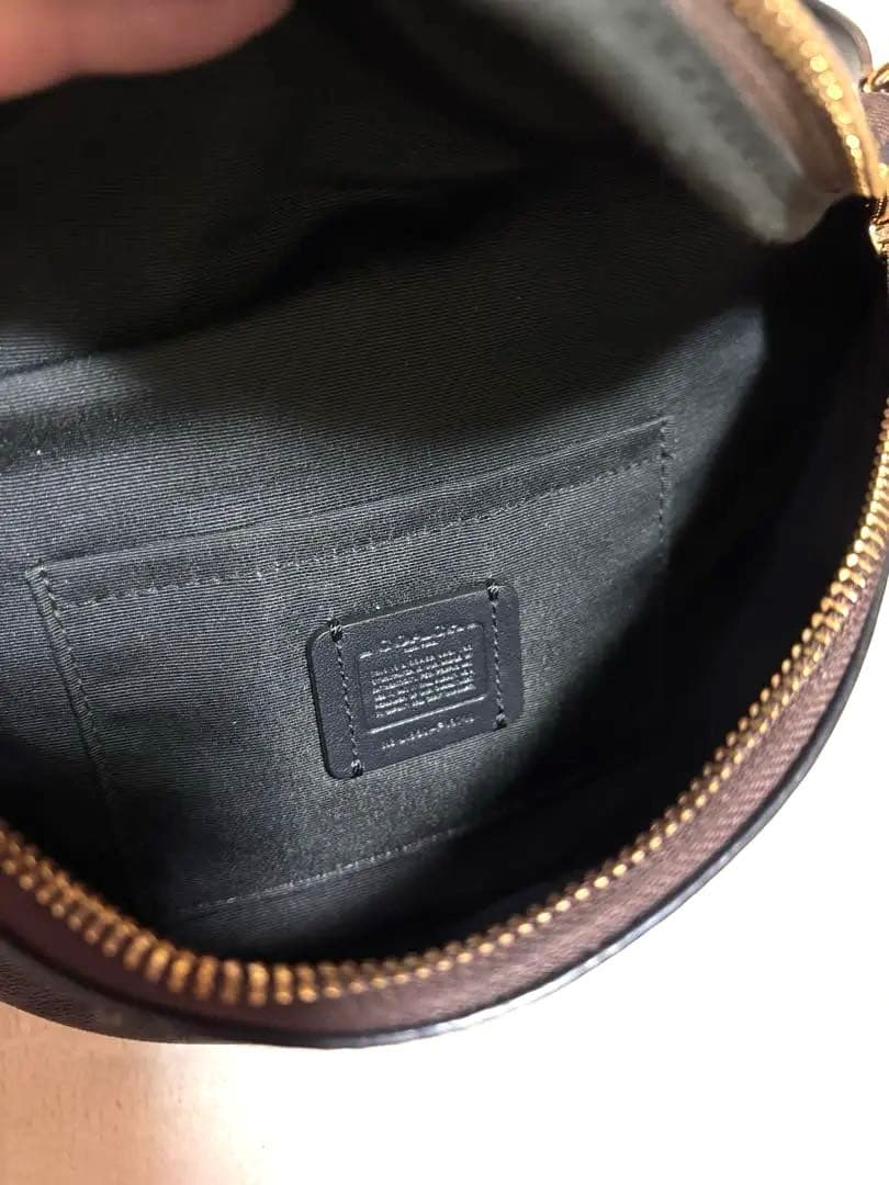 【極美品】COACH ボディバッグ ダークブラウン