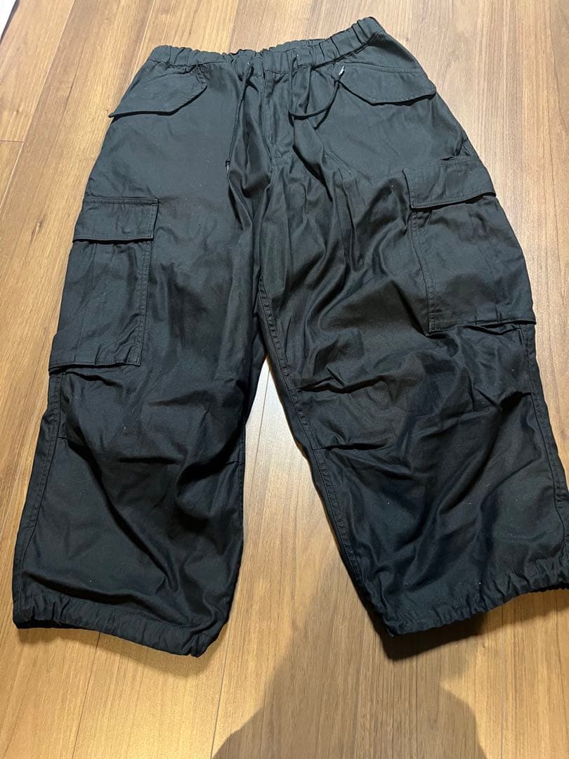 ネイバーフッド　ワイドカーゴパンツ　ブラック黒　M