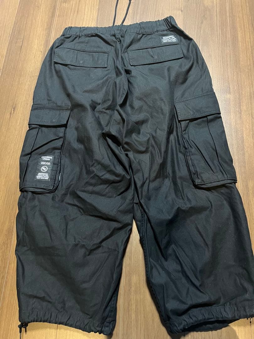 ネイバーフッド　ワイドカーゴパンツ　ブラック黒　M