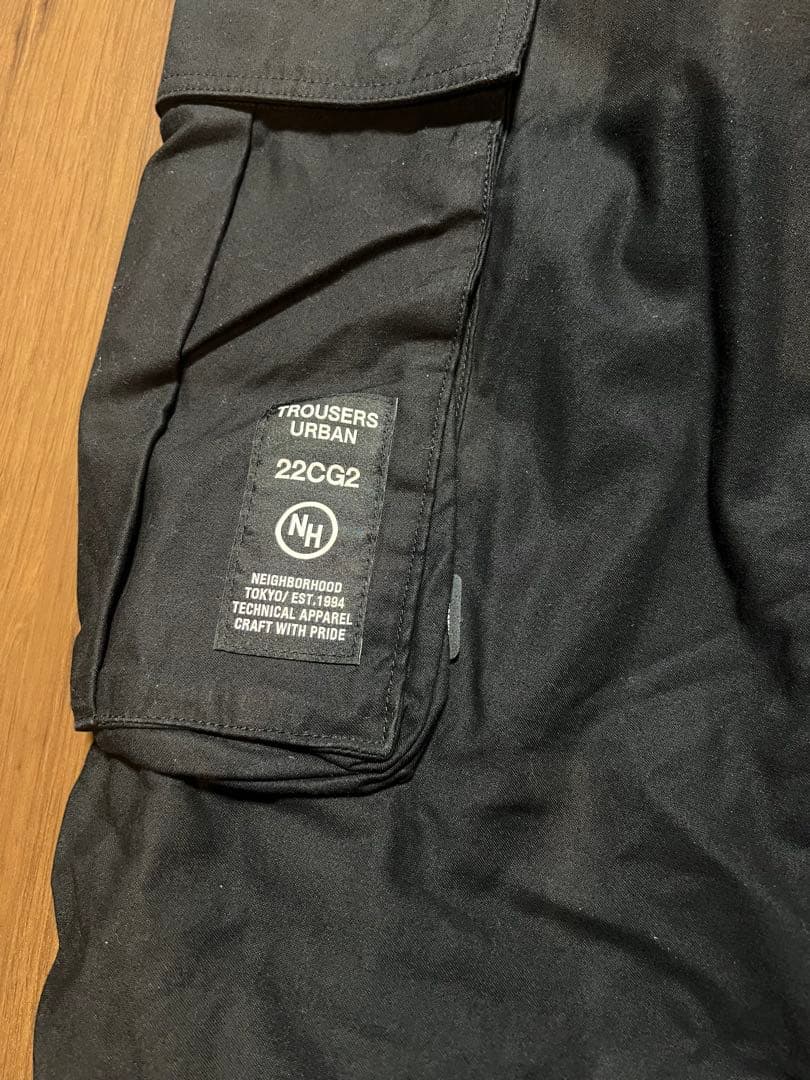 ネイバーフッド　ワイドカーゴパンツ　ブラック黒　M