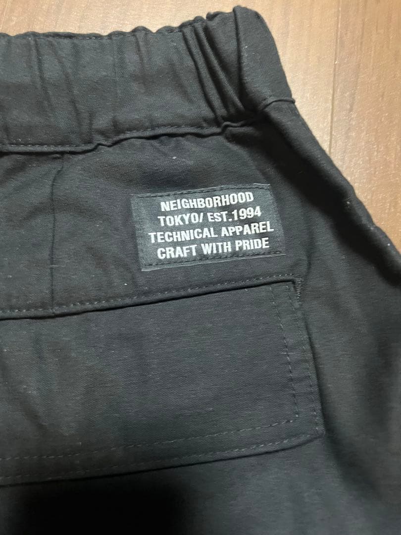 ネイバーフッド　ワイドカーゴパンツ　ブラック黒　M