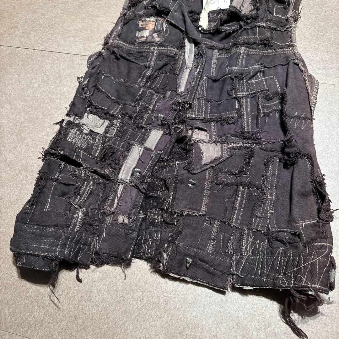 Anrealage ベスト　パッチワーク　ツギハギ　デニム　コレクション