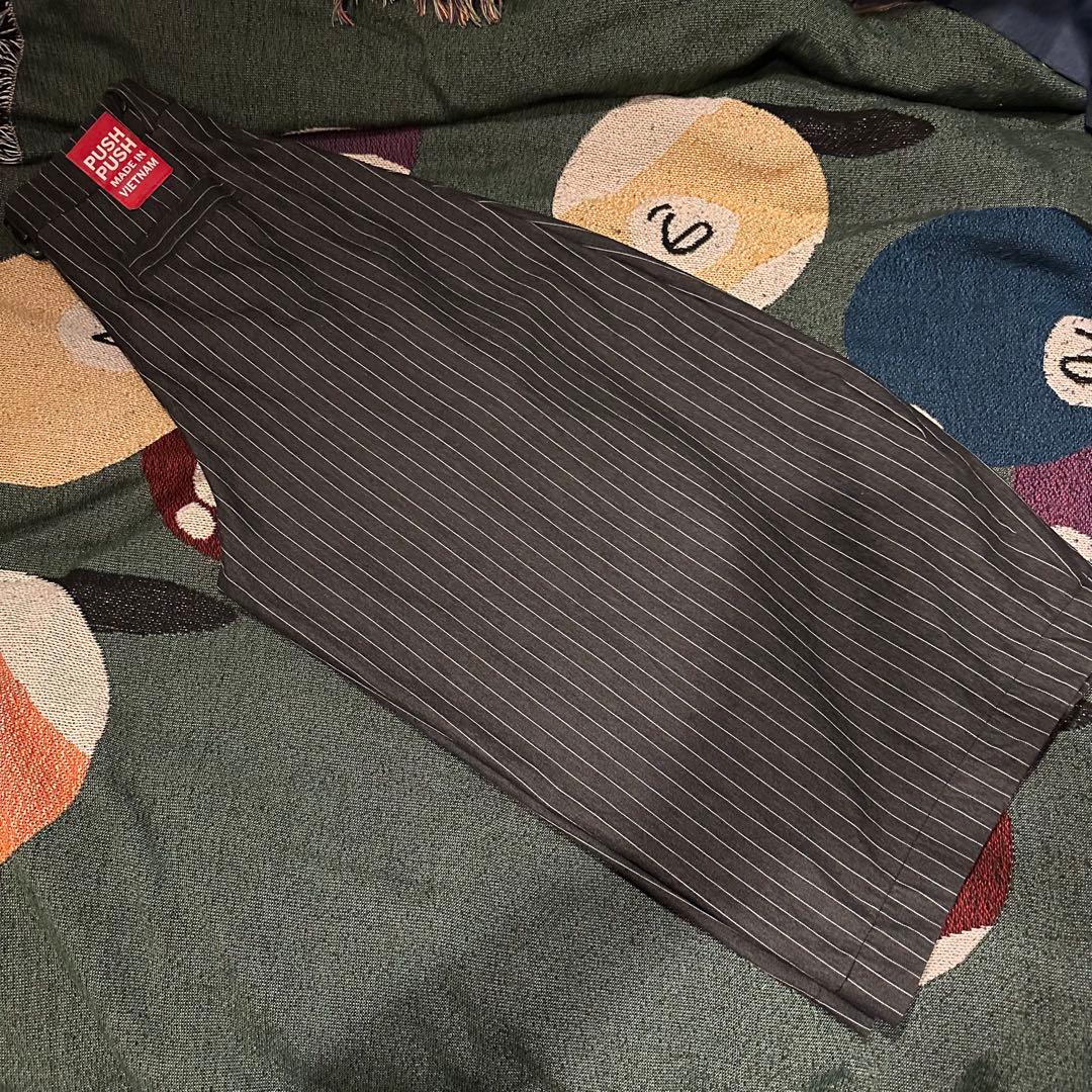 Push Push PP STRIPES PANTS ストライプ ブラック