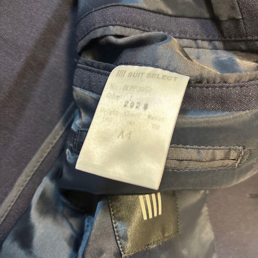 美品⭐️SUIT SELECT 4S セットアップ　ウォッシャブル　ネイビー　A4