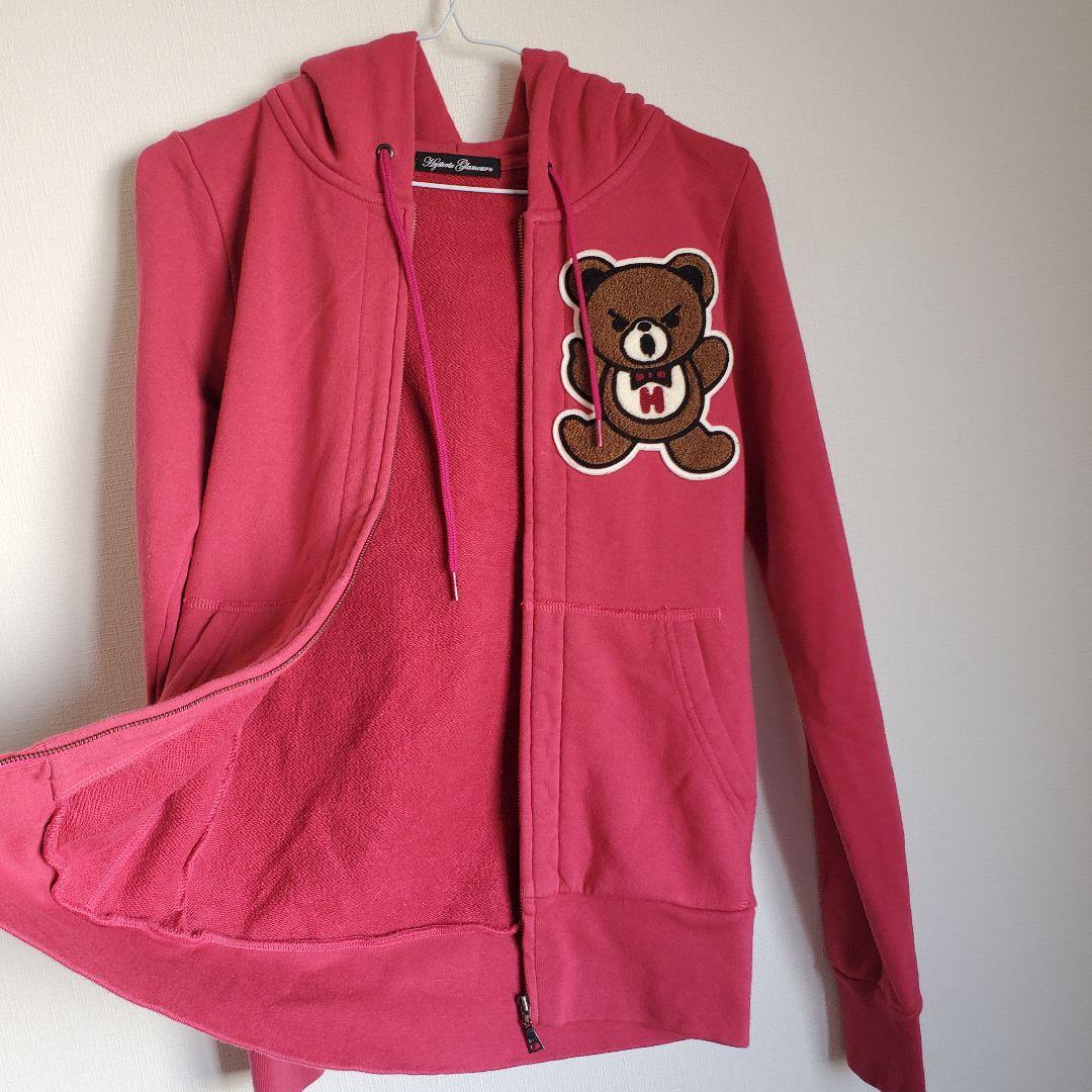 y2k 美品 00s HYSTERIC GLAMOUR ファックベア パーカー