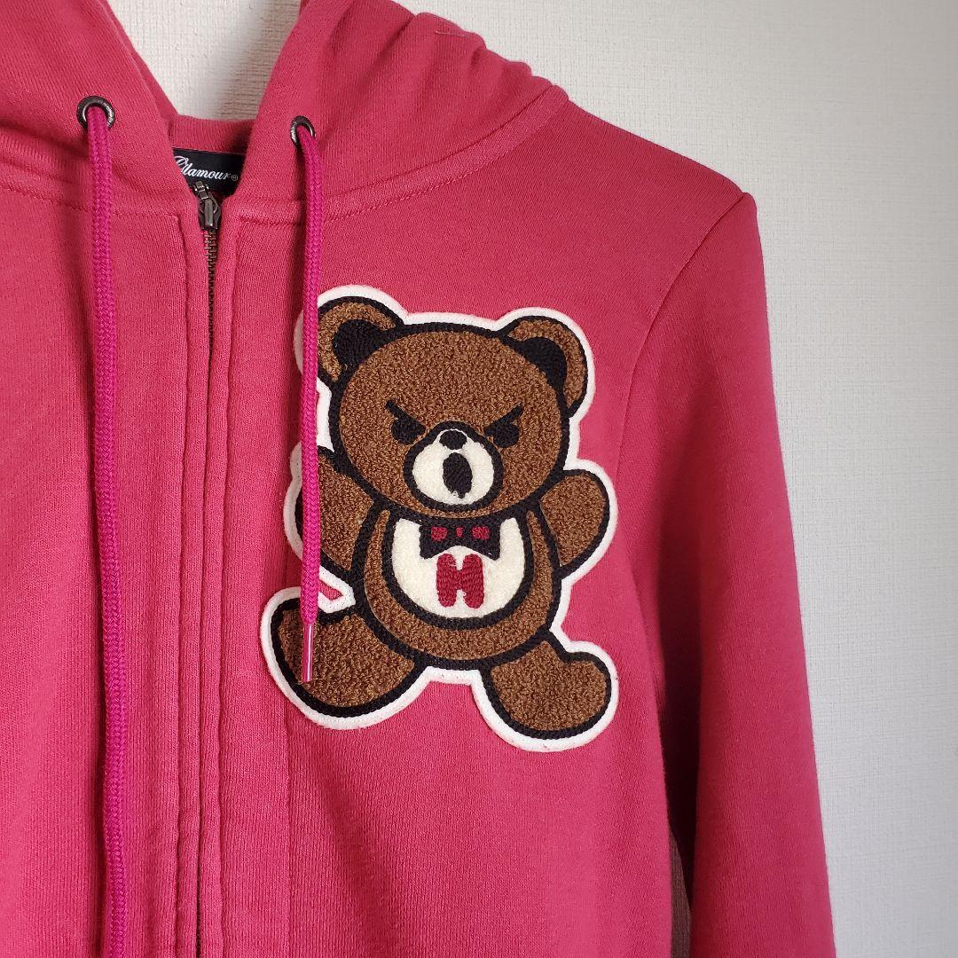 y2k 美品 00s HYSTERIC GLAMOUR ファックベア パーカー